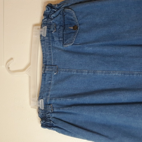 Baccini Jean Skirt with Button Down Front (#70) - Picture 5 of 10